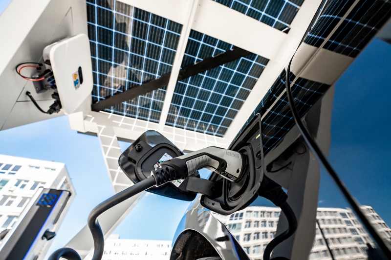 car port with solar panels