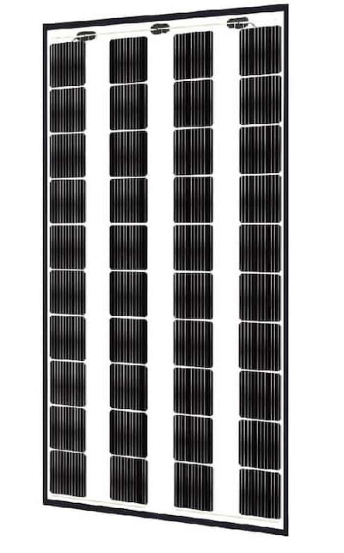 Solid framed increased transparency solar panel solitek